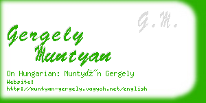 gergely muntyan business card